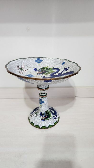 Редкая ваза эмаль китай 1950 е года