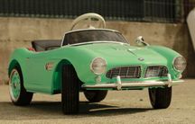 Masinuta electrica pentru copii BMW 507 Oldtimer, Scaun tapitat #Verde