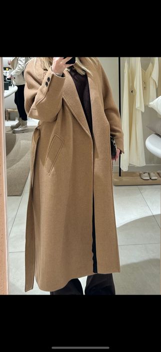 чисто ново вълнено палто zara