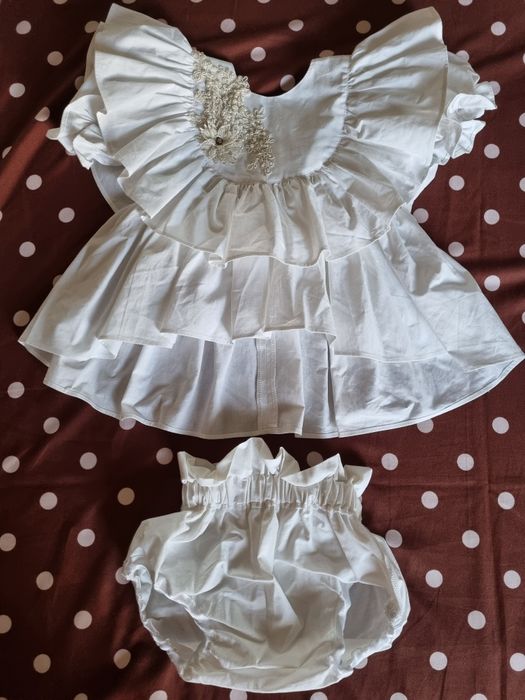 Set trusou botez fetita rochita si pantalonasi