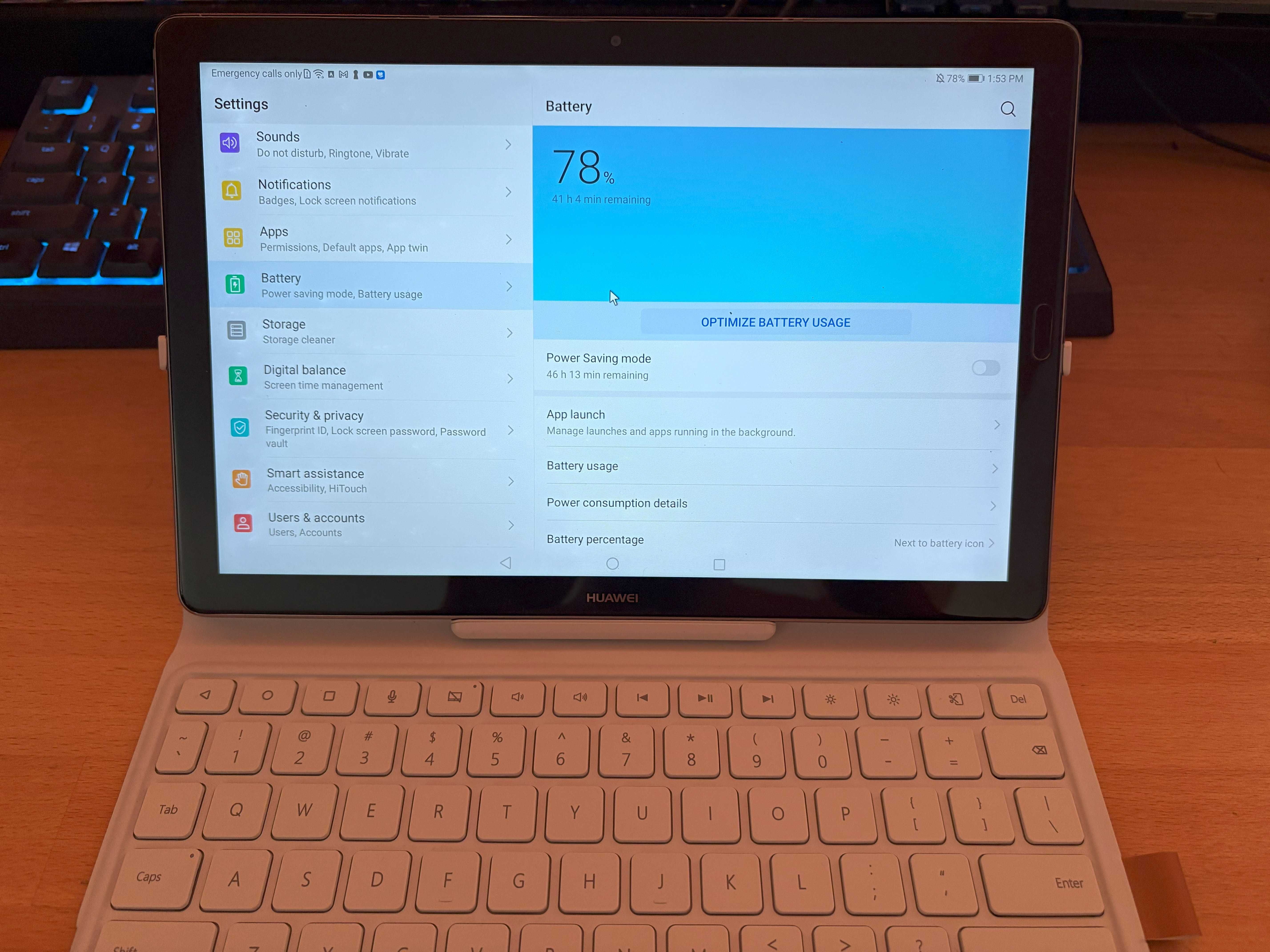 Таблет Huawei MediaPad M5 + кейс с клавиатура