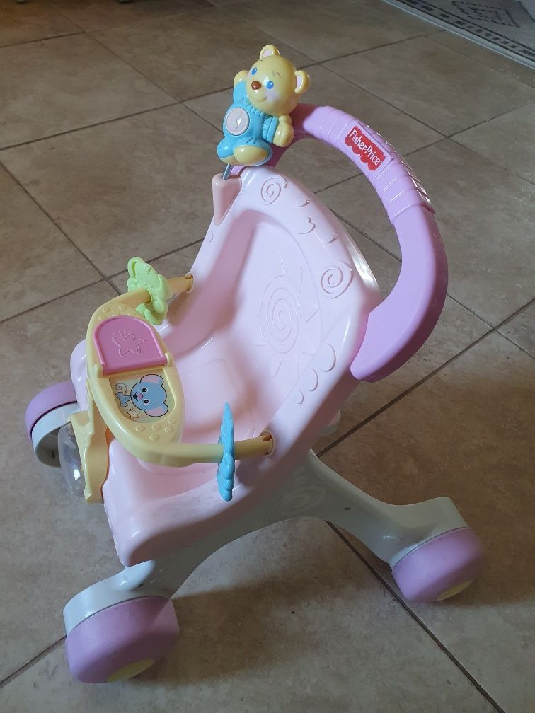 Музикална проходилка/ Количка за кукли Fisher price
