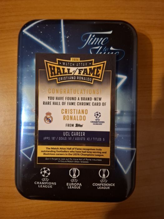Topps Match Attax 2024 Hall of Fame Cristiano Ronaldo – sigilat, ediți