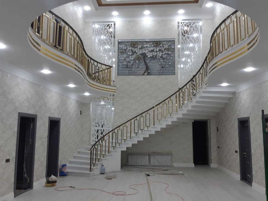 Нержавейка перила, козырёк, стеклянные перила, 250.000