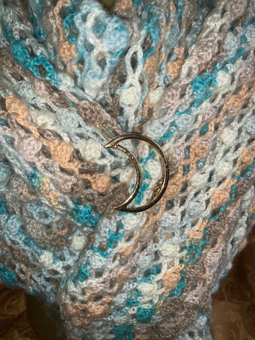 Sal esarfa mare crosetat mohair