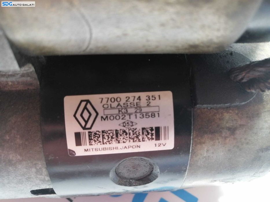 Electromotor cu 9 Dinti Renault Megane 1 1.4 16V 1996 - 2003 Cod 7700274351 M002T13581 [B3317]