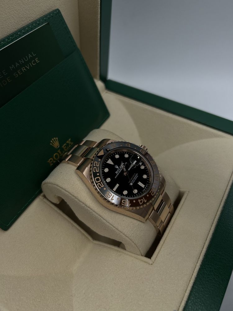 Rolex GMT aur full rose