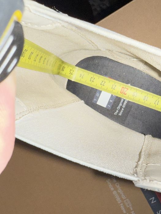 Tommy Jeans Chunky Leather Chelsea cizme dama cu platforma albe 39 noi