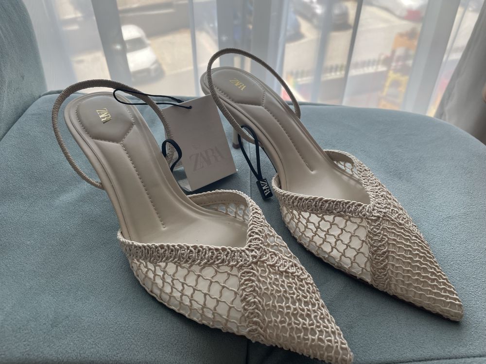Обувки с ток Zara 39