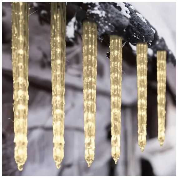 коледни новогодишни лампички тип висулки 3м х 40см стичаща се светлина