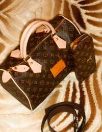 Set Louis Vuitton Speedy 3 articole new model, saculet, etichetă