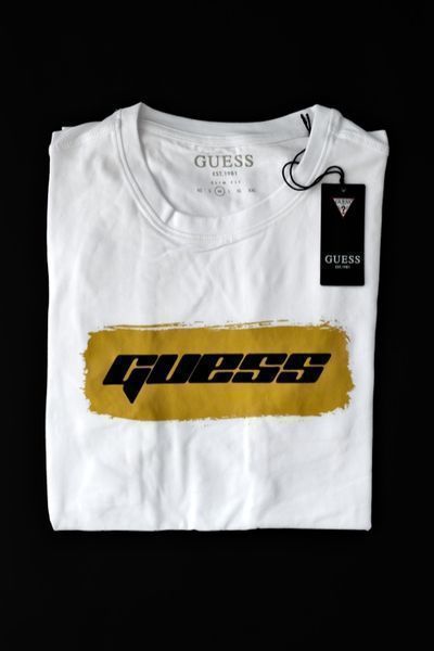 ПРОМО GUESS- M и XL -Оригинална мъжка бяла тениска