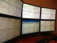 Workstation quadro Nvidia P NY 400 with 6 monitors for financials