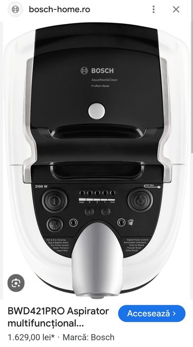 Aspirator Bosch aquawash 2100 w perfecta stare