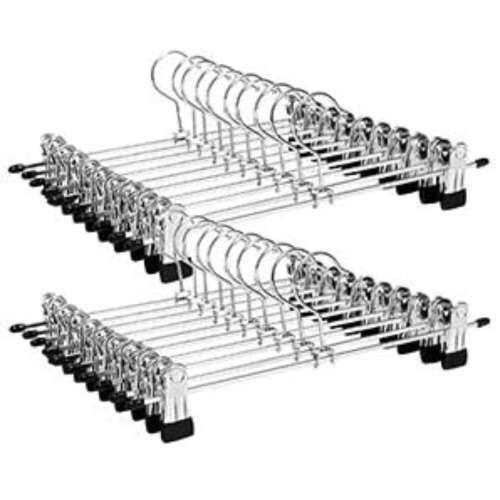 Set 10 umerase de 30 cm cu  clips din metal pentru fuste, pantaloniPt