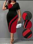 Rochie vară jerse elastic 2XL, 48-50