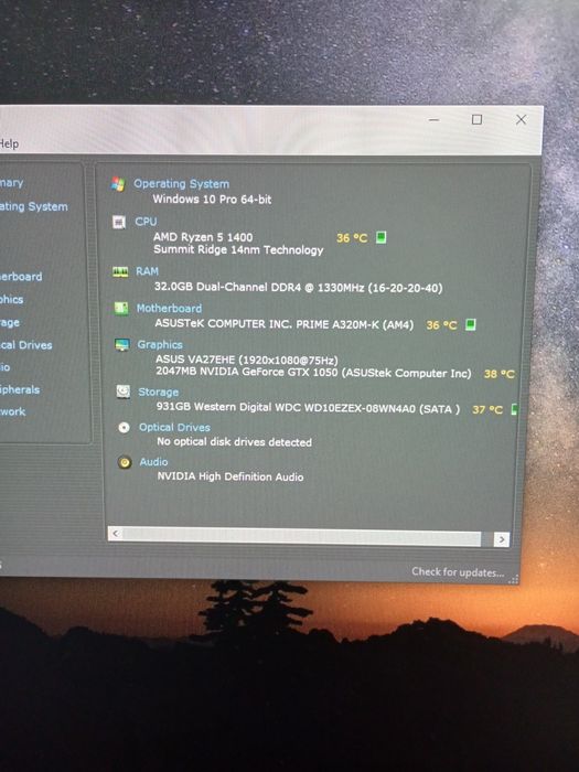 Vând pc gaming - 32gb RAM ddr4