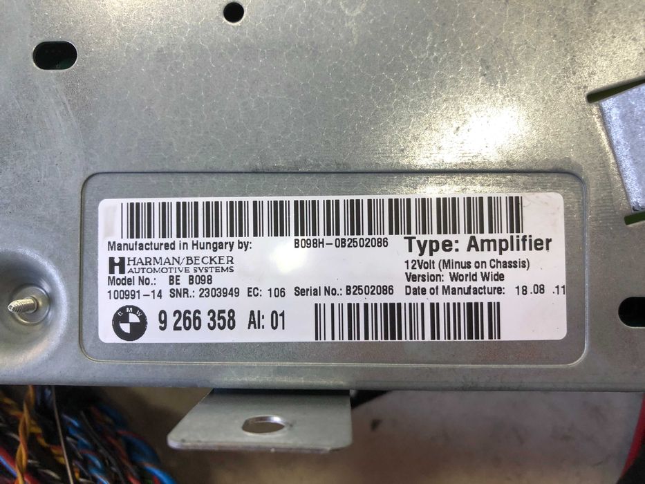 Sistem audio difuzor amplificator original complet BMW F06 F12 F13