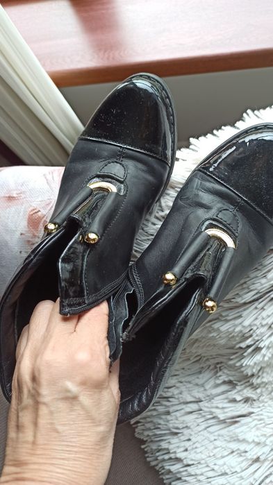 Зимни обувки от естествена кожа