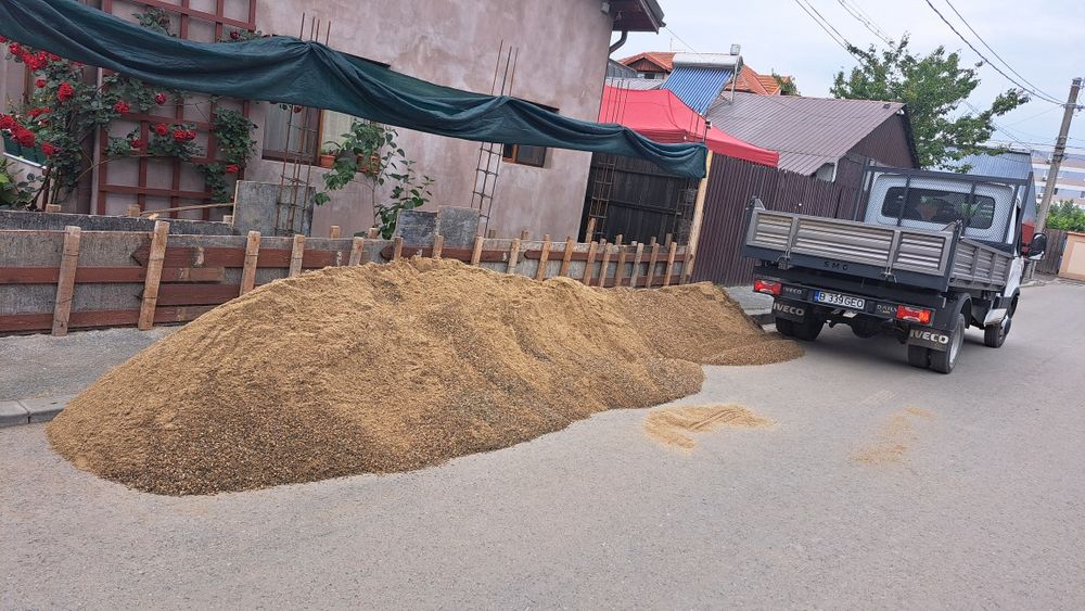 Transport moloz/balast/piatra/nisip/gazon/pamant vegetal