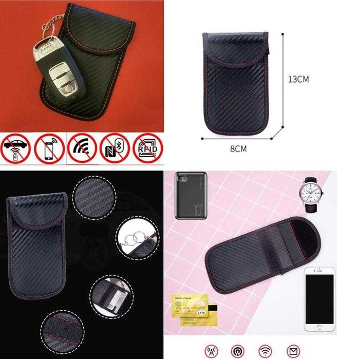 Портфейл Aнти Детектор GPS GSM Заглушител Цифров Автомобилен Ключ Кола