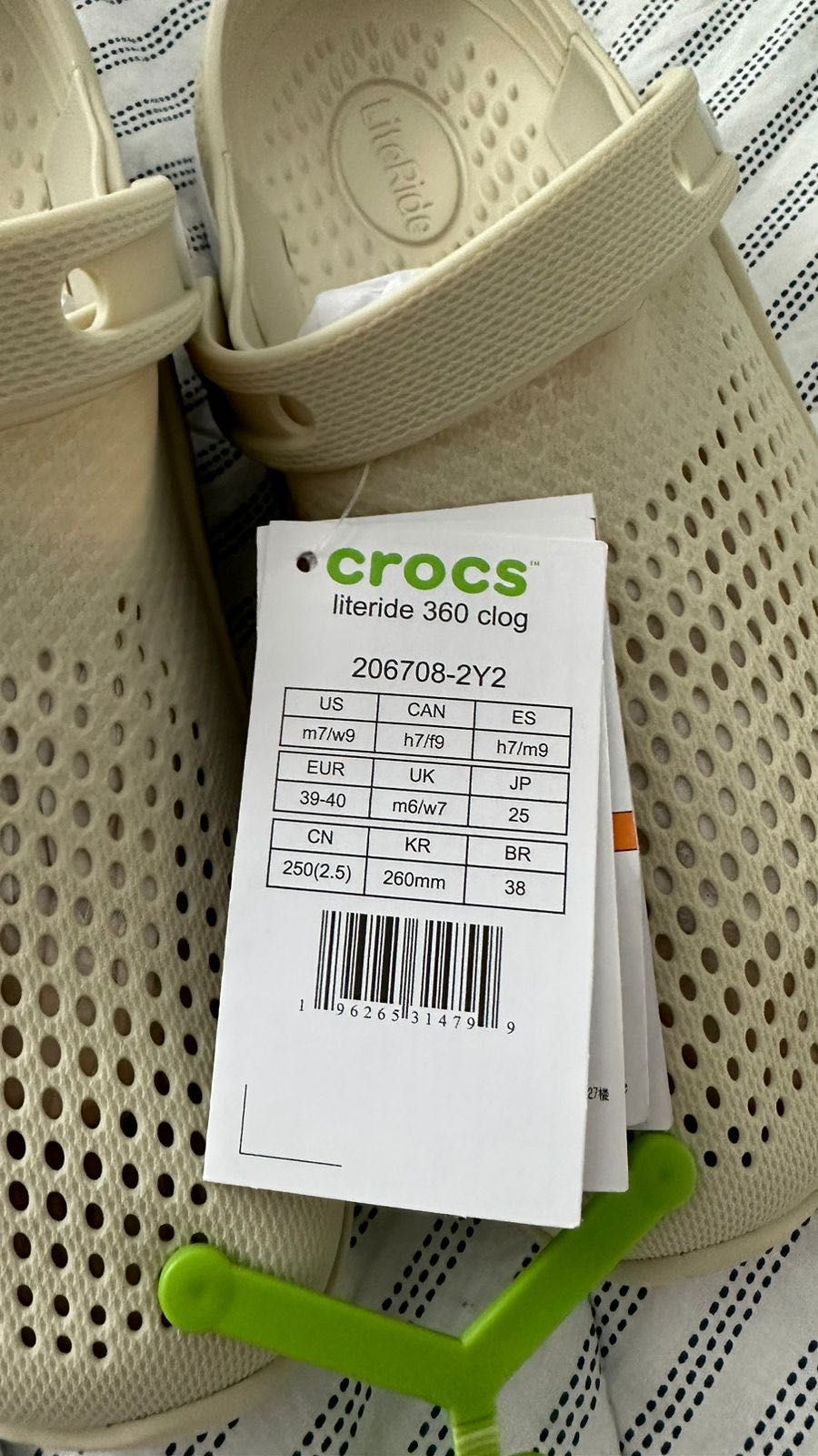 Crocs Кроксы Lite Ride женский  39-40 рр - ОРИГИНАЛ!