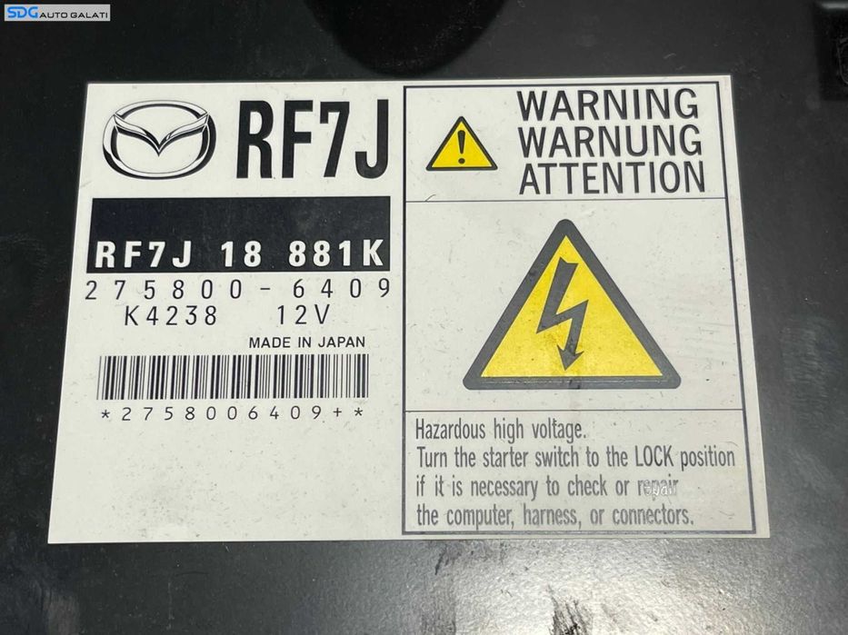 ECU Calculator Mazda 6 2.0 D RF7 2002 - 2008 Cod RF7J18881K 275800-6409 [L3231]