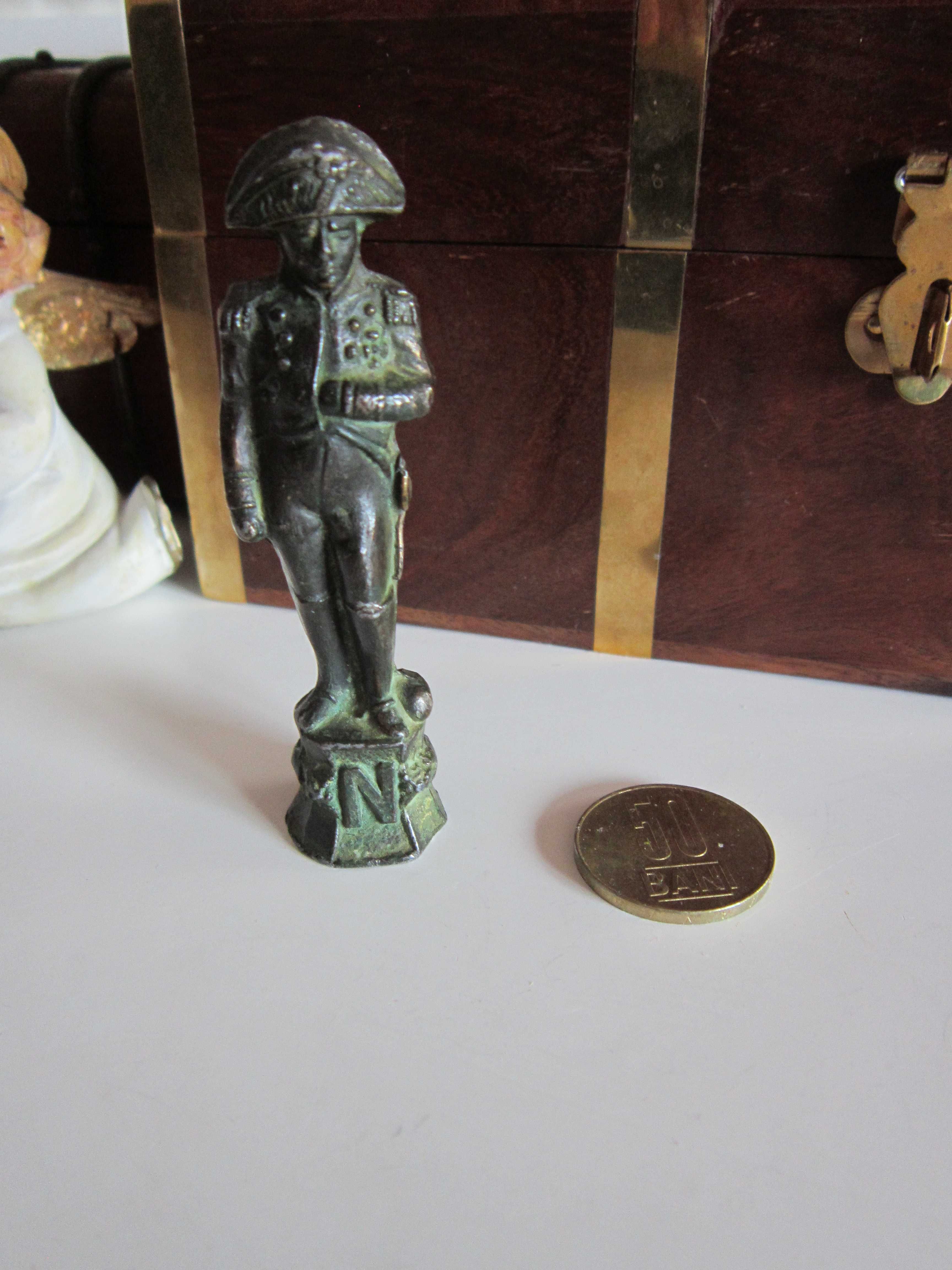 cadou rar Napoleon figurina miniatura colectie patina verde Italy 1950