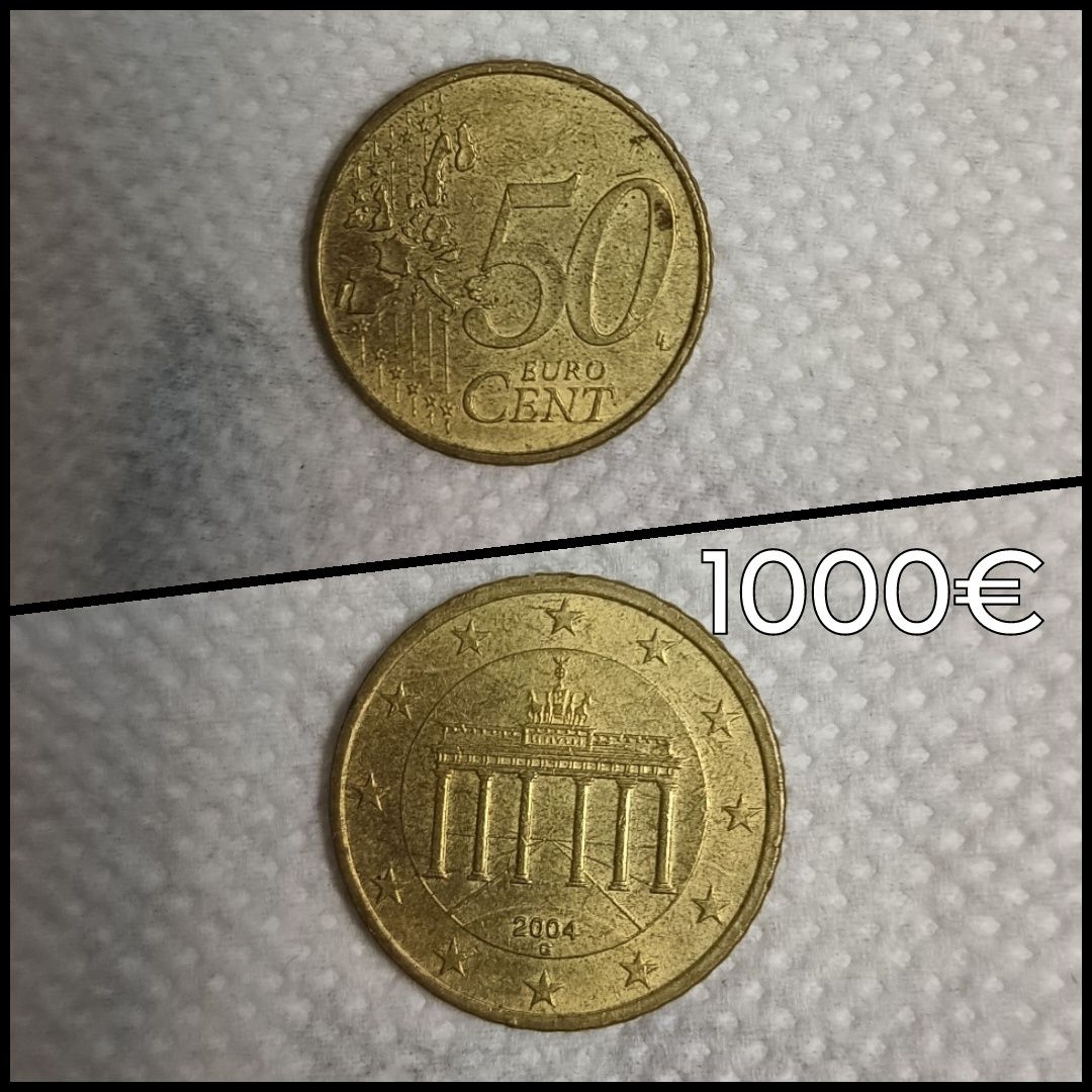 moneda 50 euro cent 2003 2004 Germania