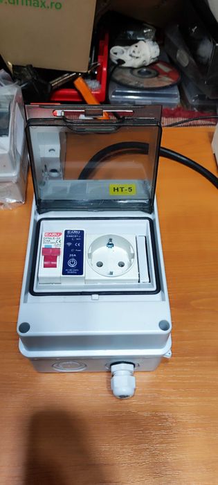 Tablou de exterior cu priza Wifi si protectie RCBO gen Plug&Play