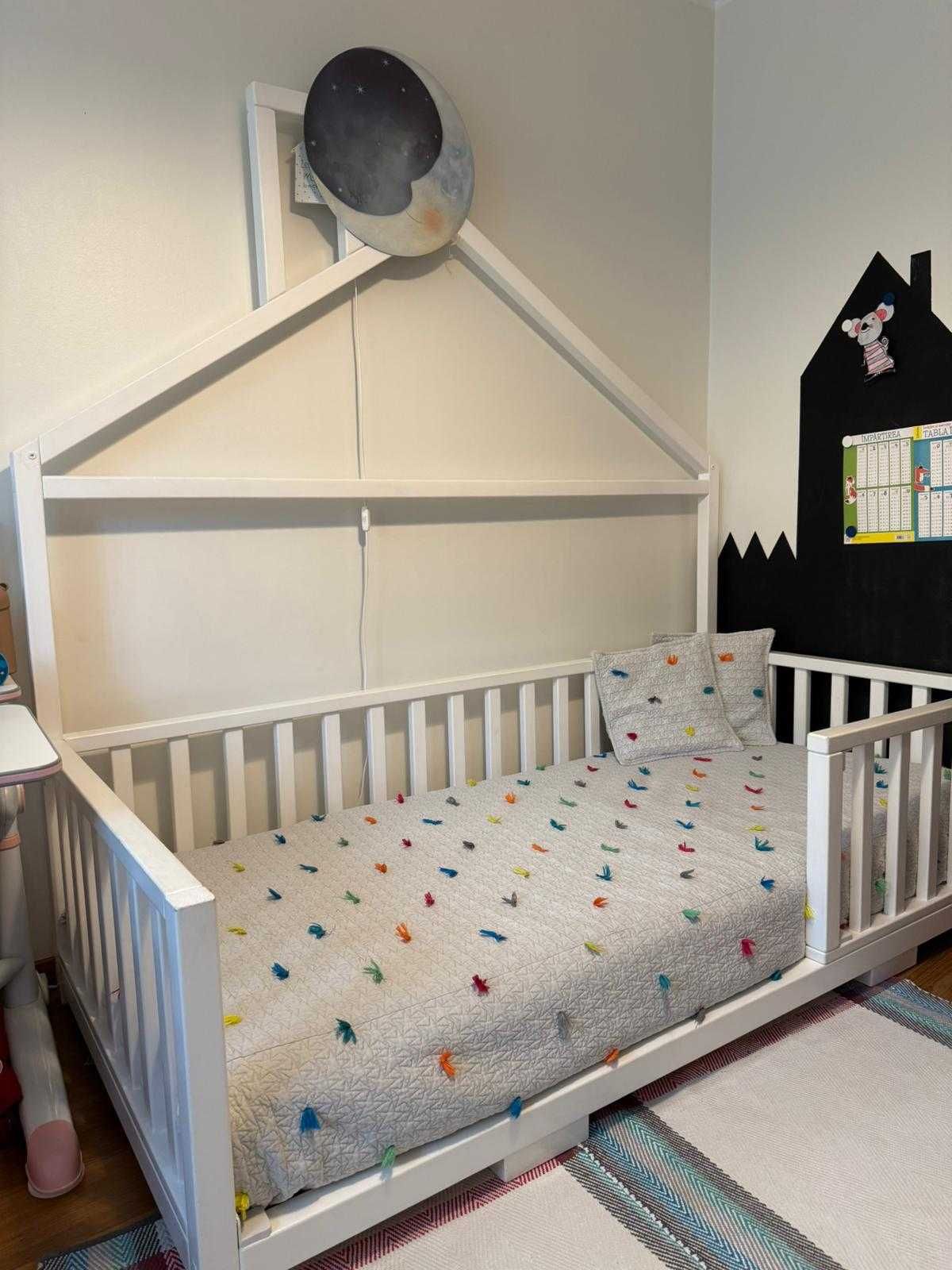 Vand Mobilier (Lura Atelier) camera copil (pat stil Montessori)+birou