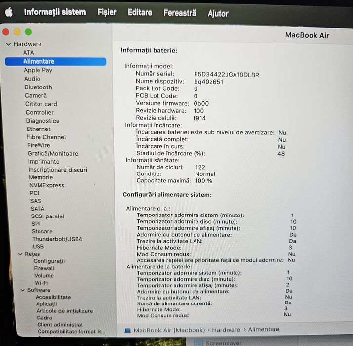 MacBook 13 Air M2 2022 256/8 GB Zeus Amanet 64935