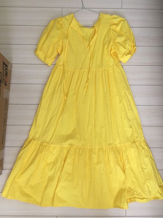 Rochie plaja galbena