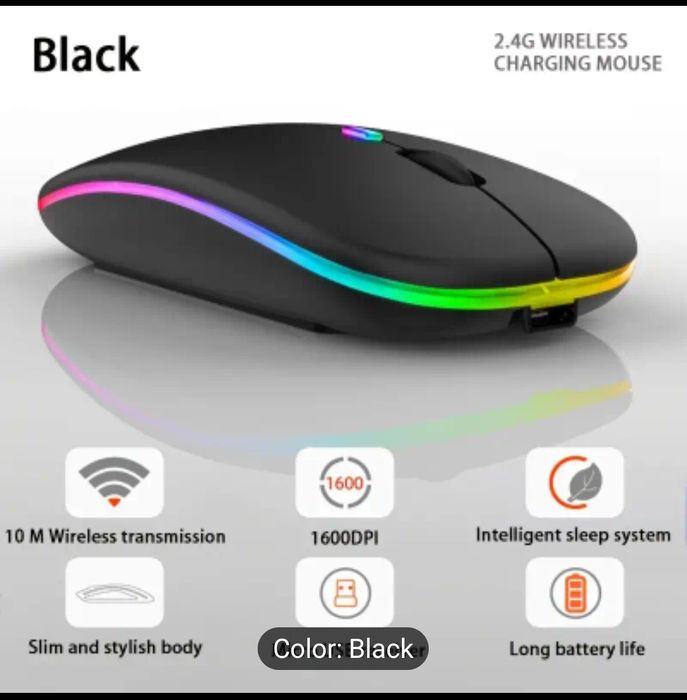 Mouse fara fir, cu acumulator, reincarcabil