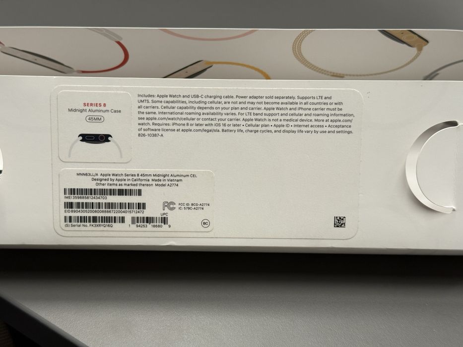 Apple Watch Series 8 GPS+Cellular 45mm Midnight