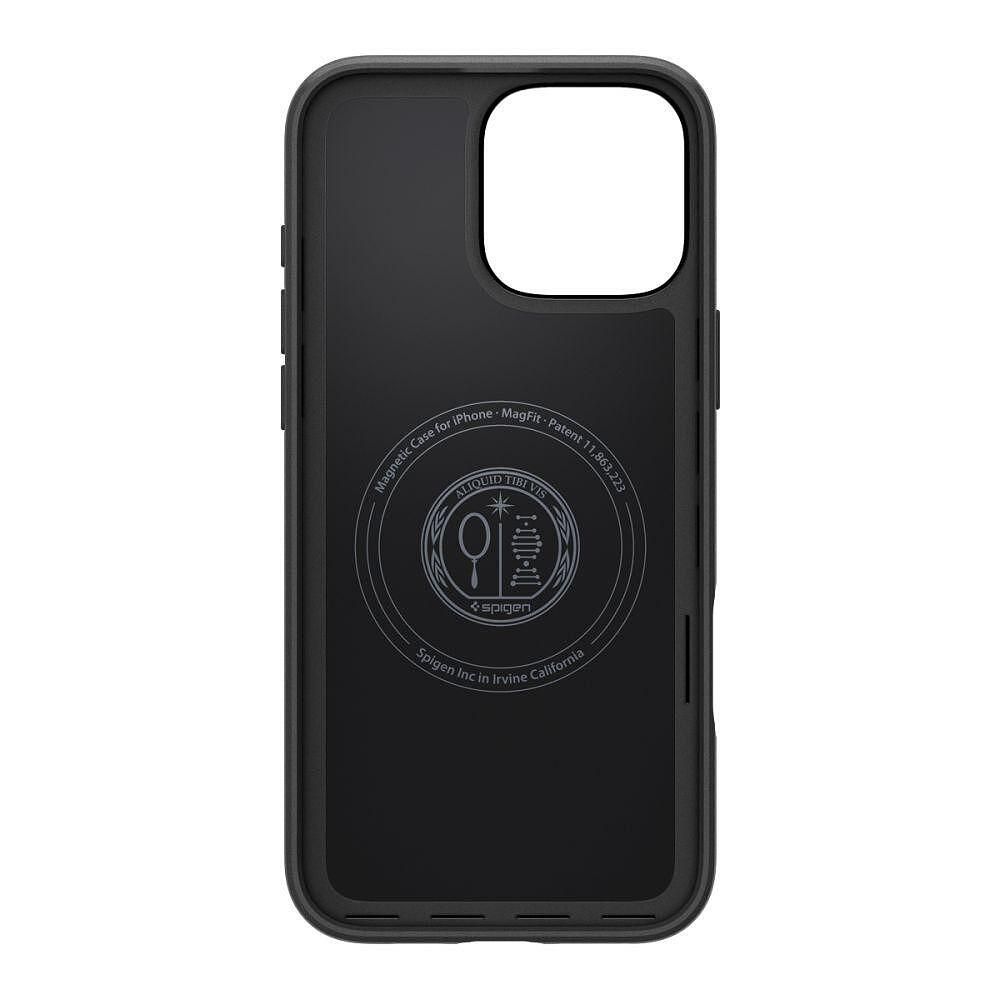 Кейс spigen thin fit mag magsafe за iphone 16 pro - black