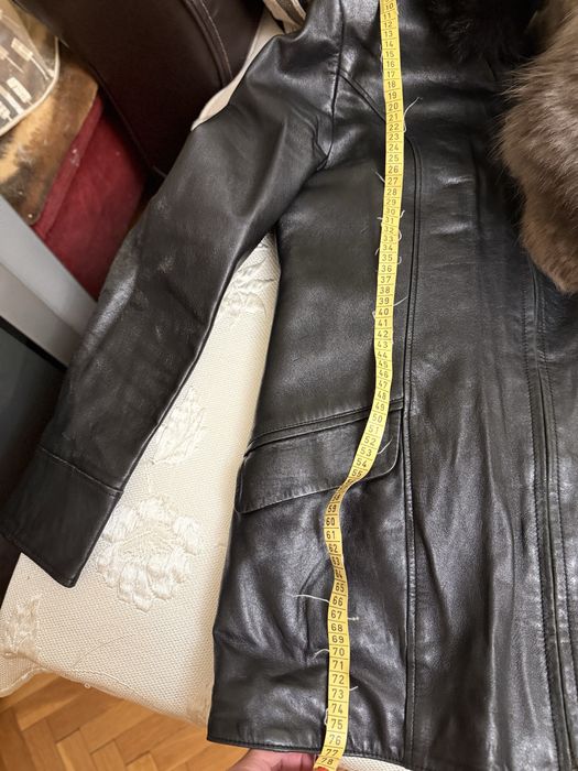 Дамско палто - естествена агнешка кожа