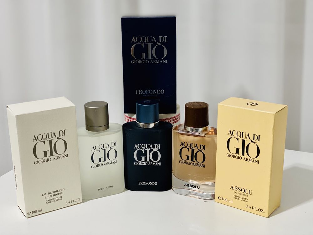 Parfum Armani Acqua di Giò Profondo & Absulo & Pour homme