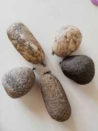 Еко тежести (Речен камък с вирбел) за риболов на дъно
