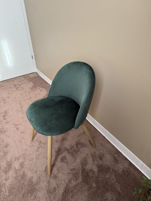 Set scaune sau scaun verde smalard catifea de dinning/bucatarie NOU