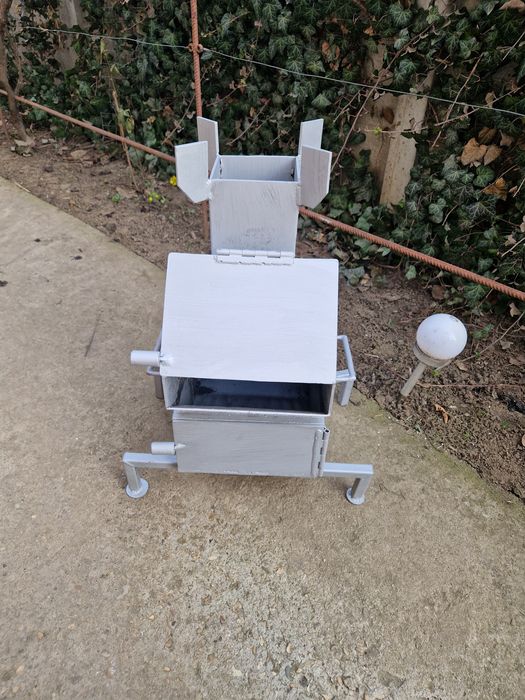 Soba/Arzator cu lemne tip racheta pentru gatit la disc, ceaun, plita