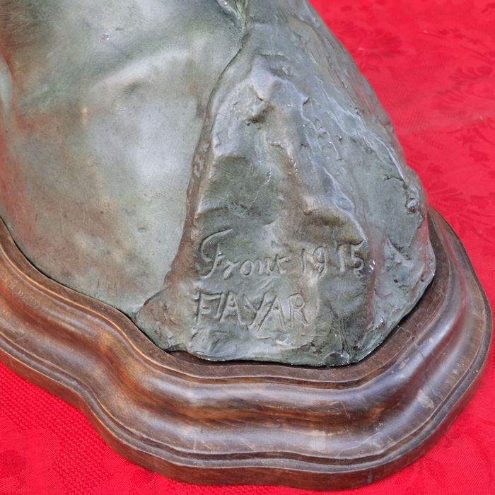 Sculptură, statuetă veche, WW1, anul 1915