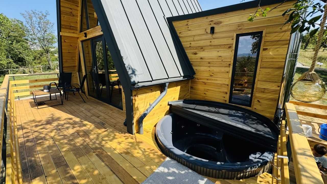 Cabană A-Frame - Chiang Mai, capacitate 3 persoane, ciubăr și jacuzzi
