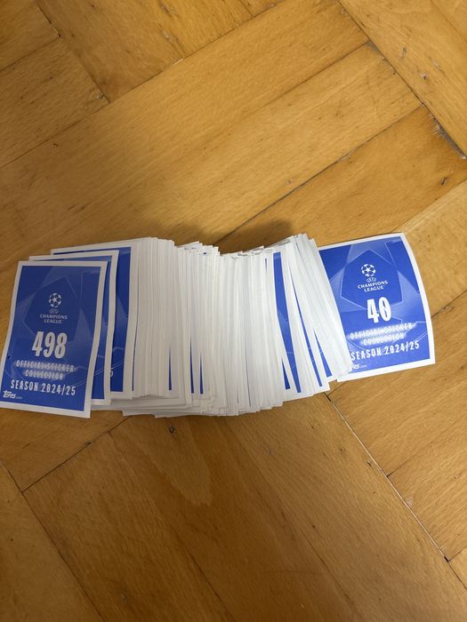 Официални стикери topps uefa champions league 24/25 season