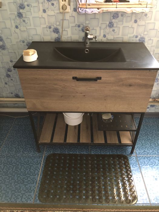 Раковина тумба смеситель мойка