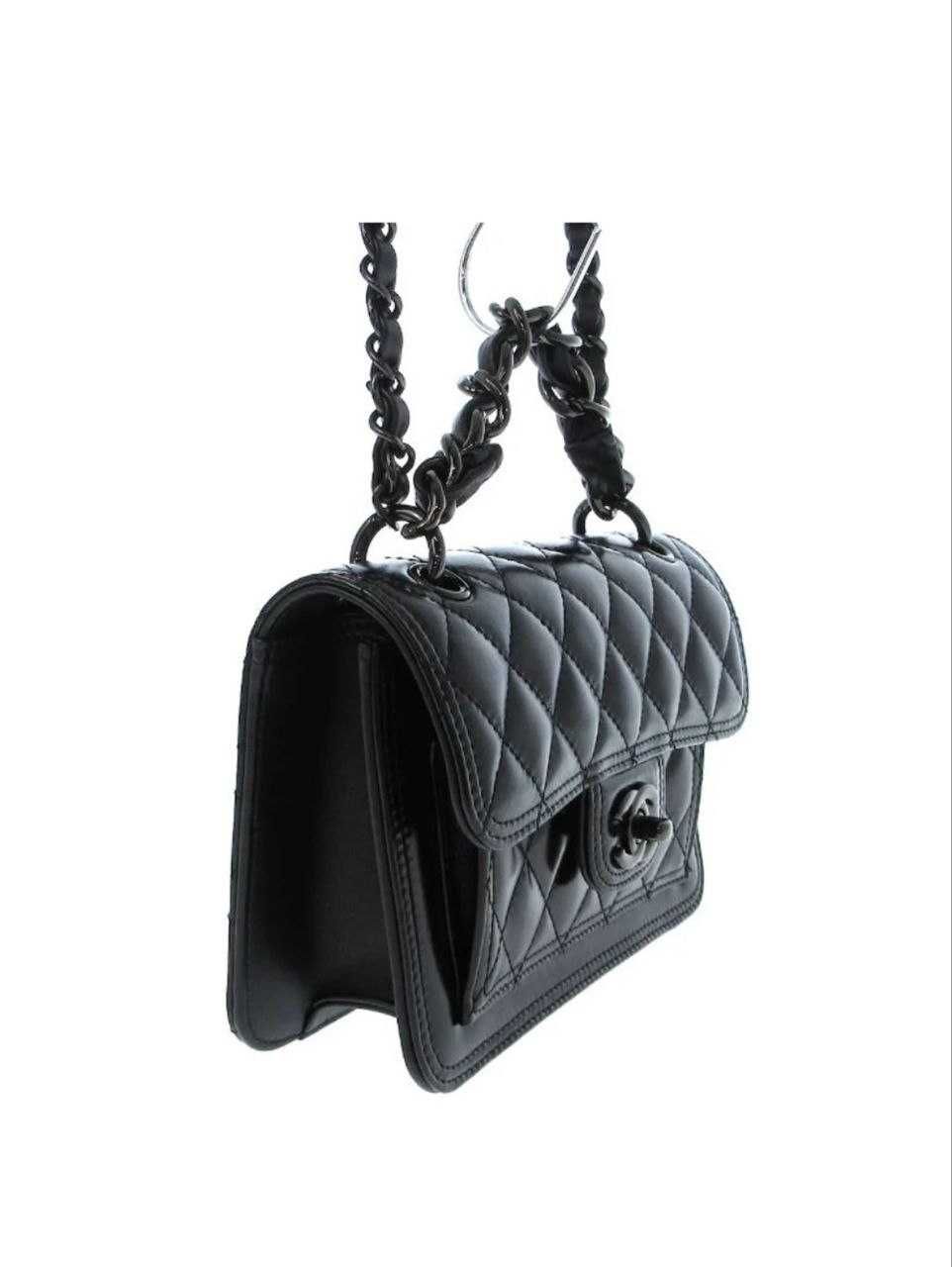 Дамска Чанта Chanel  Calfskin Quilted Double You Mini Flap