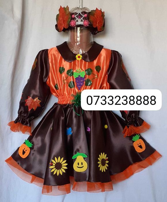 Rochita Printesa toamnei marimea 3 (5-6 ani)