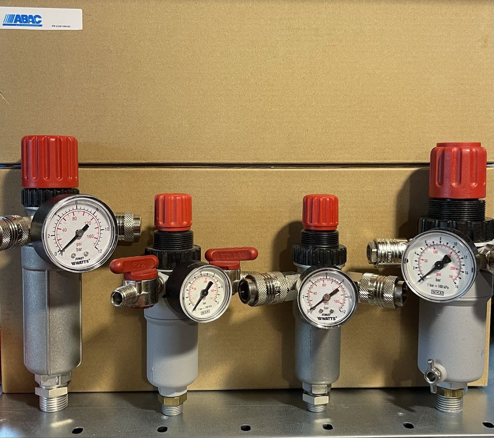 Regulator de presiune 0-16BAR cu manometru , filtru +2cuple