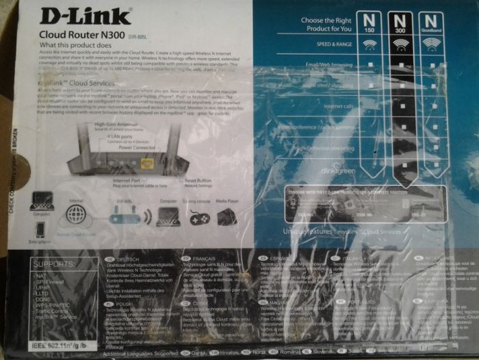 D-Link N300 Cloud Router Wireless