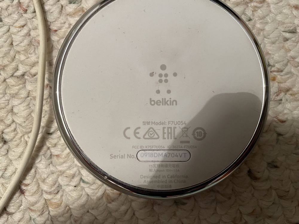 Vand incarcator wireless belkin F7U054 15v 1,5A